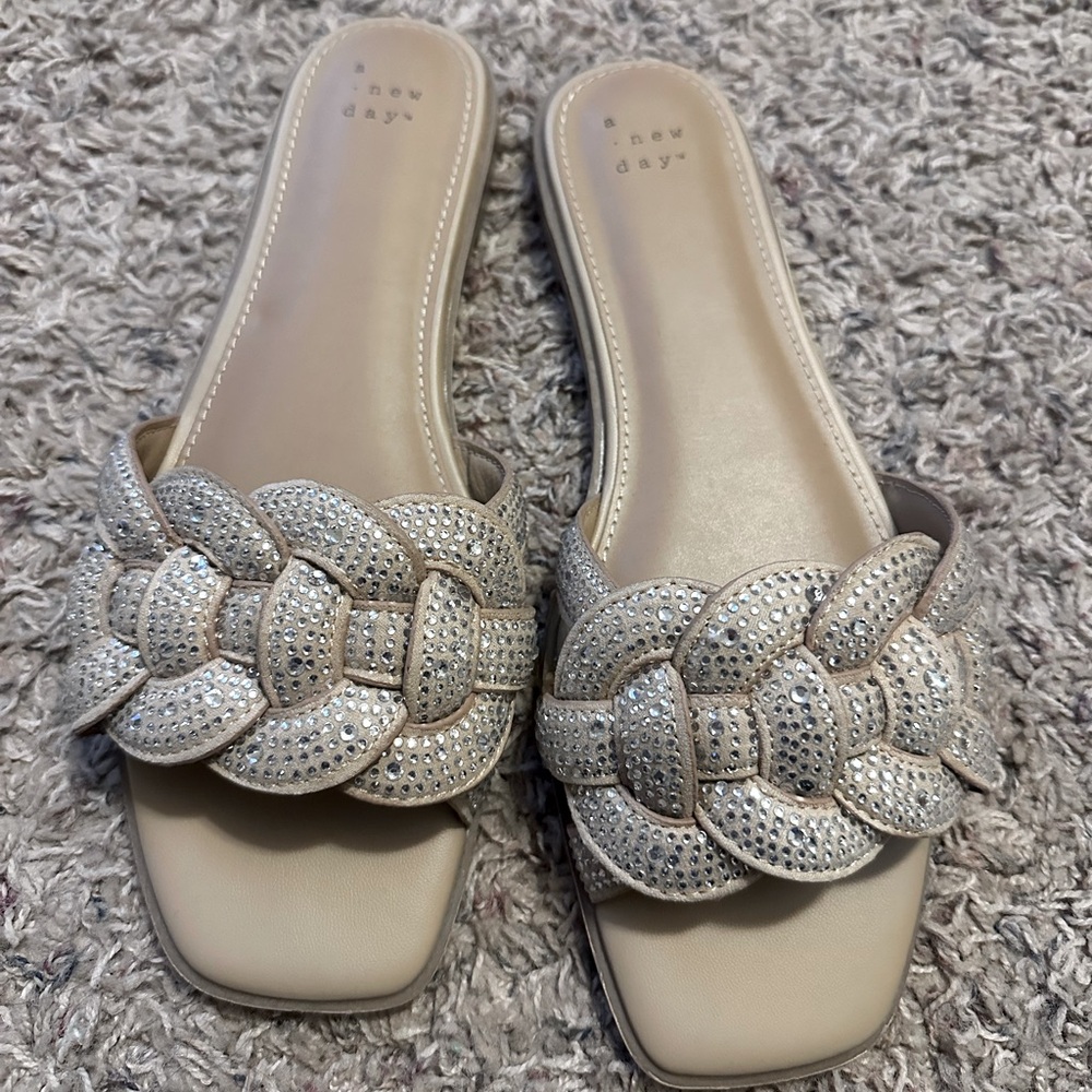 A new day rhinestone sandals